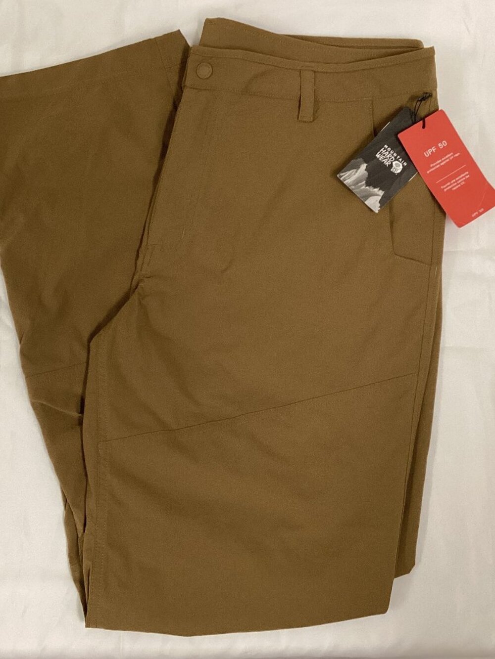 Mountain Hardware Mens Basin Trek Pants Nut Size 36 (Like New Condition)